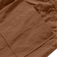thumbnail image 6 of SYMOID Men's Coffee Jogger Pants (Size S) - Nylon Spandex Blend, Breathable & Flexible with Zipper Pockets & Elastic Cuffs for Daily/Streetwear Use, 6 of 9