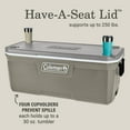 thumbnail image 5 of Coleman 316 Series 150QT Hard Chest Cooler, Silver Ash, 5 of 6