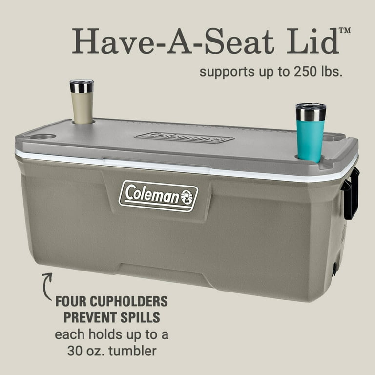 Free Shipping! Coleman 316 Series 150QT Hard Cooler, Silver Ash