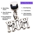 thumbnail image 2 of Silver Tone Mom Pendant Necklace For Everyday Style, Sentimental Jewelry Gifts For Mom In Purple Pouch, Playful Bone Lettering Mom Gifts And Thoughtful Mom Birthday Gifts Keepsake, 2 of 8