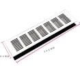 thumbnail image 1 of Grille d'Aération en Aluminium 80*150-400mm Argentée avec Ventilation, 1 of 4