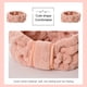 thumbnail image 3 of Minnieouse Bandas para el cabello Pajarita de cara Coral Fleece Diadema Accesorios de estilo Yoga Type10 NO10, 3 of 6