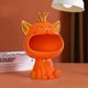 thumbnail image 5 of Figuras de arte de gato de la fortuna, caja de almacenamiento de artículos diversos para decoración de tienda (naranja), 5 of 5