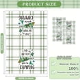 thumbnail image 4 of 2pcs Camping Kitchen Towels, Funny Dish Towels Happy Camper Hand Towels, 24 X 16 Inch Kitchen Decor Tea Towels Absorbent Camping Decoration With Hanging Loops For Campers Gifts Camping RV Accessories, 4 of 10