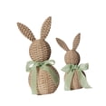 thumbnail image 3 of 2 piezas de adorno de conejito de Pascua tejido, decoración de conejo, suministros para fiestas, decoración de Pascua Verde, 3 of 8
