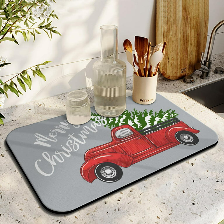 Kitchen Super Absorbent Draining Mat in 2023  Dish drying mat, Absorbent,  Decorating coffee tables