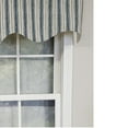 thumbnail image 3 of RLF Home Luxurious Modern Design Classic Brunswick Stripe Regal Style Window Valance 50" x 17" Denim, 3 of 4