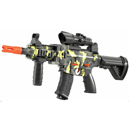 BYTEWAR Motorized Camo Clip-Fed Foam Blaster (40 Darts) for Teens and Outdoor Play