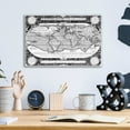 thumbnail image 4 of Epic Art 'Antique World Map' by  Vision Studio, Acrylic Glass Wall Art, 16"x12", 4 of 8