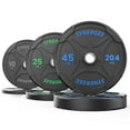 thumbnail image 1 of Synergee Bumper Plates – Durable Olympic Weight Plates, Low-Bounce Rubber for Strength Training, Powerlifting, and Functional Workouts., 1 of 6