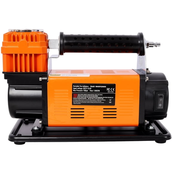 Air Compressor 12V Heavy Duty Air Compressor,Tire Inflator with Pressure Gauge, Max 150 PSI,Tire Inflator Air Pump for Car, SUV, RV, Truck,Electric Air Compressor