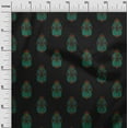 thumbnail image 2 of oneOone Viscose Chiffon Black Fabric Floral & Paisley Block Sewing Material Print Fabric By The Yard 42 Inch Wide, 2 of 4