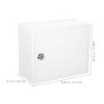 thumbnail image 2 of BESTYASH 1 Set of Cylinder Wall Mount Mailbox Plastic White for Outdoor Use Lockable Mail Holder Box, 2 of 7