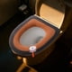thumbnail image 1 of Asiento de inodoro doméstico acolchado con asa, anillo de inodoro de invierno, juegos lavables, asiento de inodoro tejido, 1 of 2