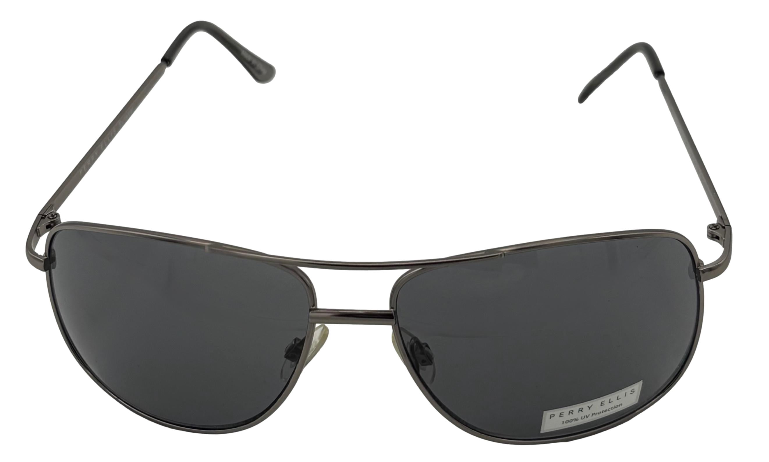 Perry Ellis Mens Sunglass Mens Gunmetal / Metal Aviator Smoke Lens PE22 4
