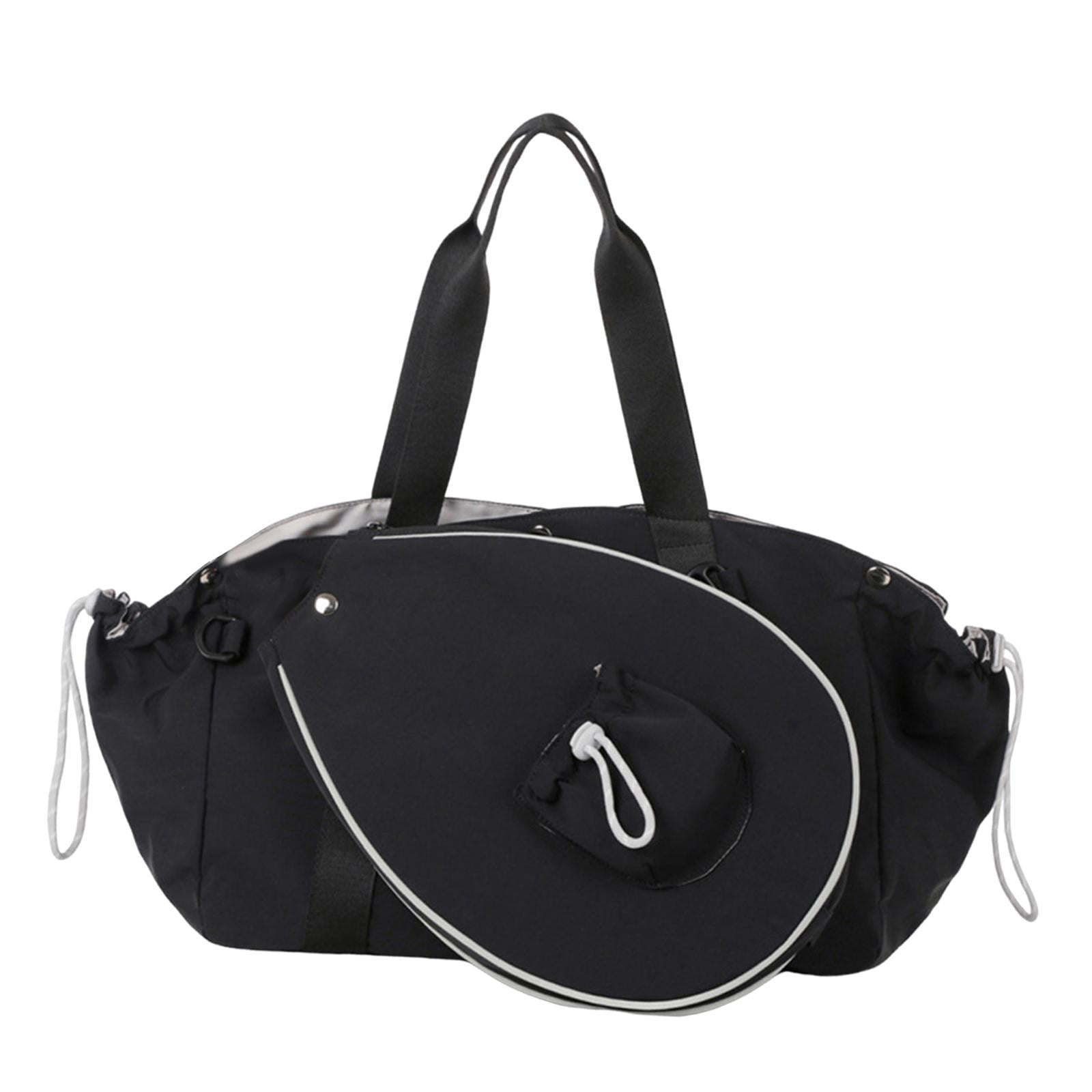 Badminton Racket Bag Tennis Bag Sports Handbag Large Capacity Nylon for Women Beginners Fitness and Gym Use