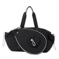 thumbnail image 3 of Almencla Badminton Racket Bag Beginners Fitness Sport Fashionable Large Racket Holder Black, 3 of 8