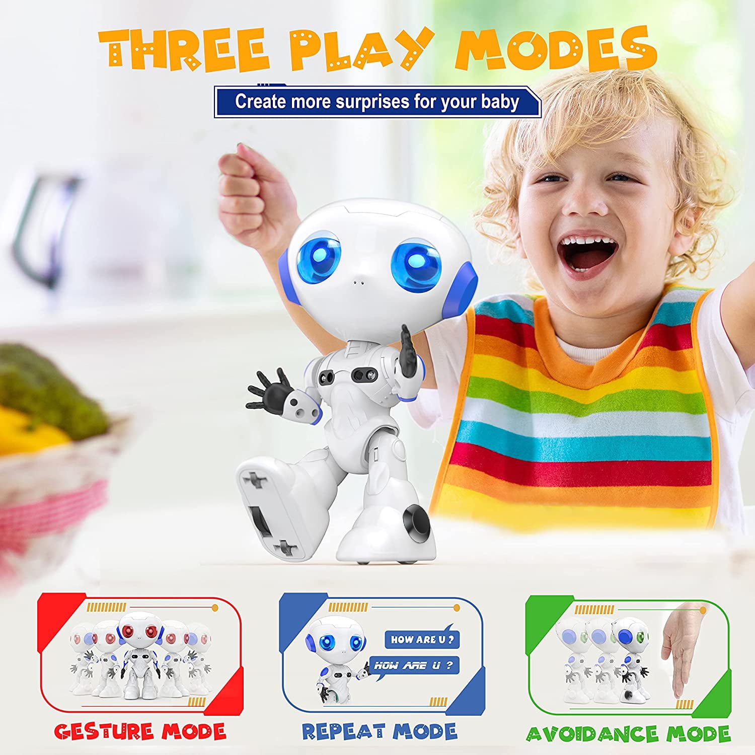 Buy Smart Robots for Kids, STEM Learning Toys for Boys Age 12, Toy