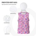 thumbnail image 3 of Sikiie Skull Blue Flower Basketball Jersey Reversible Men's Mesh Athletic Sports Shirts Training Practice S-4XLSmall, 3 of 6