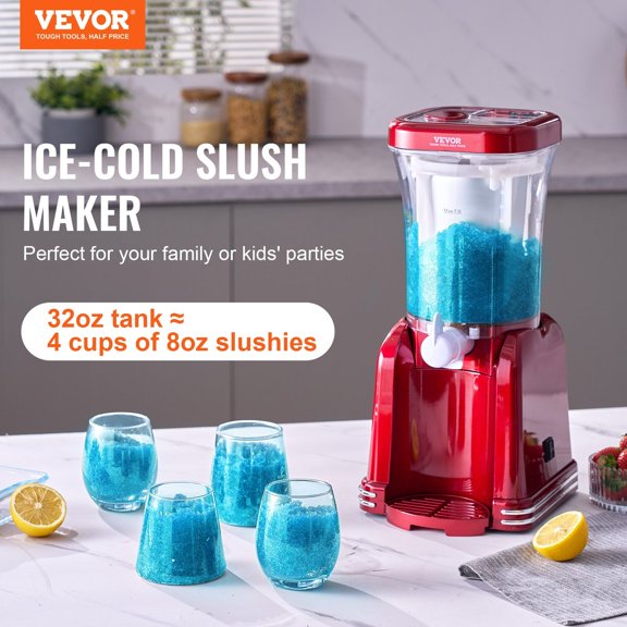 Frozen Drink Maker Slushy Machine for Home 32oz Margarita Slush Maker for Smoothies Cocktails and Iced Drinks
