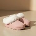 thumbnail image 3 of bebe Toddler Girls' Platform Boots – Microsuede Bootie with Faux Fur, Comfy Platform Shoes for Toddlers, 3 of 8