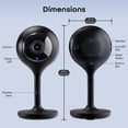 thumbnail image 5 of Geeni Look 2K Indoor Camera Security with 4MP 1440p Ultra HD WiFi Video - Smart Motion Alerts, Two-Way Audio, Night Vision & USB-C Power Security Camera, Wi-Fi & App Control, 5 of 11