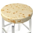 thumbnail image 3 of Lsque tortilla Pattern Round Bar chair cushion covers Velvet Fabric Premium Comfort Protects from Scratches and Stains for 14-17 Inch Chair-12 inch, 3 of 7