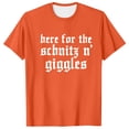 thumbnail image 3 of Razzly Men T Shirts Funny Print Graphic Tee Comfortable Short Sleeve Casual Summer Top for Daily Wear Outdoor Activities(Orange,3XL), 3 of 6