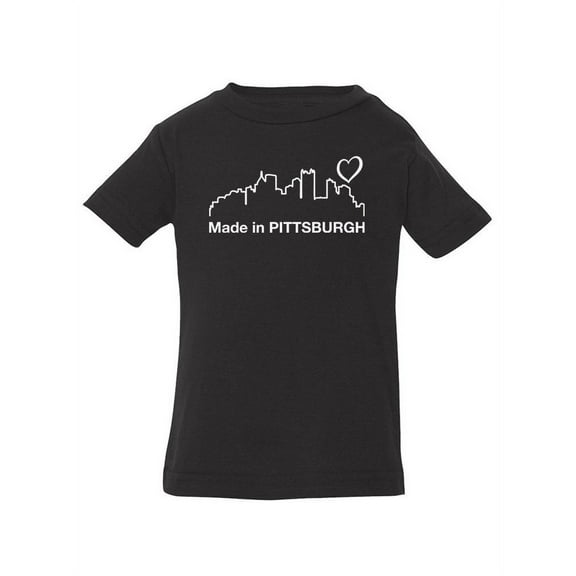 Made In Pittsburgh Landscape T-Shirt Infant -Smartprints Designs, 12 Months