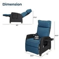 thumbnail image 2 of Grand Patio Indoor & Outdoor Recliner Chair PE Wicker Patio 150° Lay Flat Recliner, Peacock Blue, 2 of 7