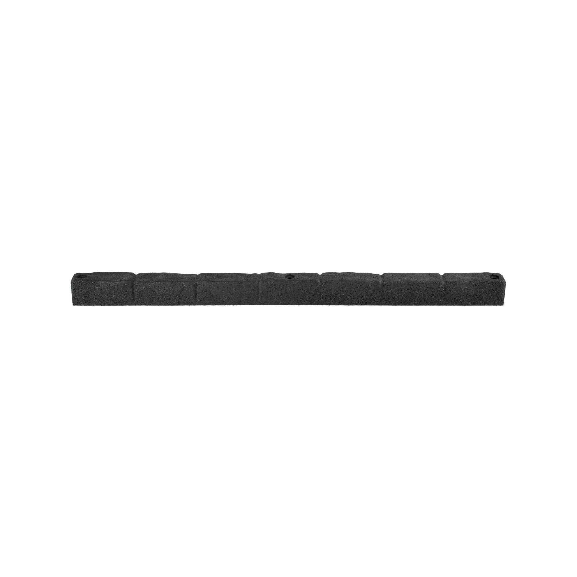 GroundSmart SmartLoc Cobblestone Landscape Edging, 4' Black Rubber Garden Edging Border, 4 pack