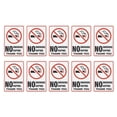 thumbnail image 1 of Etiquetas adhesivas de advertencia Uxcell 5x7" Paquete de 10 pegatinas de no fumar y vapear, 1 of 5