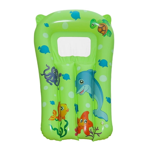 Tabla de surf inflable para niños, flotador de piscina, juguete de juego portátil, tabla de surf ligera, tabla de surf para exteriores Verde