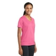 thumbnail image 4 of Sport-Tek Ladies PosiCharge RacerMesh V Neck Tee-2XL (Bright Pink), 4 of 6
