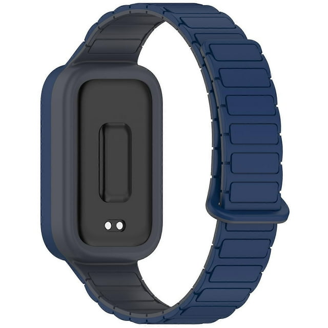 For Xiaomi Smart Band 9 Active Redmi Band 3 Silicone Watch Band Magnetic Buckle Wrist Strap - Starli
