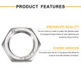 thumbnail image 4 of 3Pcs Cast Pipe Fitting Hex Locknut, 304 Stainless Steel Hex Lock Nut PT 3/4" Female Thread for Plumbing Fixed, 4 of 5