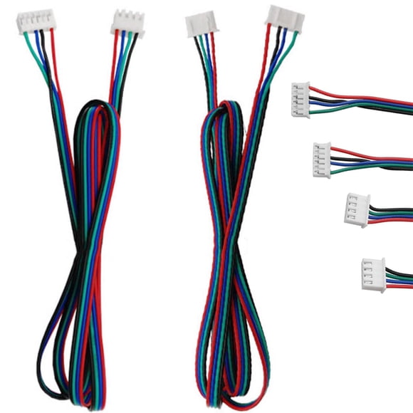 BLLNDX Cable de motor paso a paso 2 piezas XH2.54-4P a PH2.0-6P 2 m Cable de color Cables de motor paso a paso para motor paso a paso NEMA 17 Motor de impresora 3D