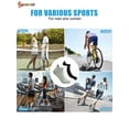 thumbnail image 7 of Spencer 3 Pairs Ankle Athletic Running Socks Cushioned Low Cut Sports Tab Socks for Men Women (Black&Gray&White), 7 of 7