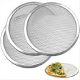 thumbnail image 2 of WQNZMADO 3Pcs Pizza Screen 12 Inch Restaurant-Grade Pizza Rack with Seamless Edge Round Pizza Baking Pan Baking Tool, 2 of 4