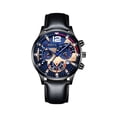 thumbnail image 1 of Reloj de cuarzo para mujer, relojes para mujer, reloj de cuarzo noctilucente, adhesivo mecánico, diseño de múltiples esferas, correa de cuero, estilo informal, reloj de pulsera, esfera antiarañazos, p, 1 of 3