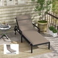 thumbnail image 2 of Outsunny Outdoor Lounge Chair Cushion with Back Ties, Dark Grey, 2 of 10
