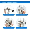 thumbnail image 5 of Clips de manguera, 36 piezas Abrazaderas de manguera de acero inoxidable de rango ajustable de 6-51 mm Surtido de 8 tamaños para tuberías de agua familiares, gas, tubos de automóviles, etc., 5 of 5