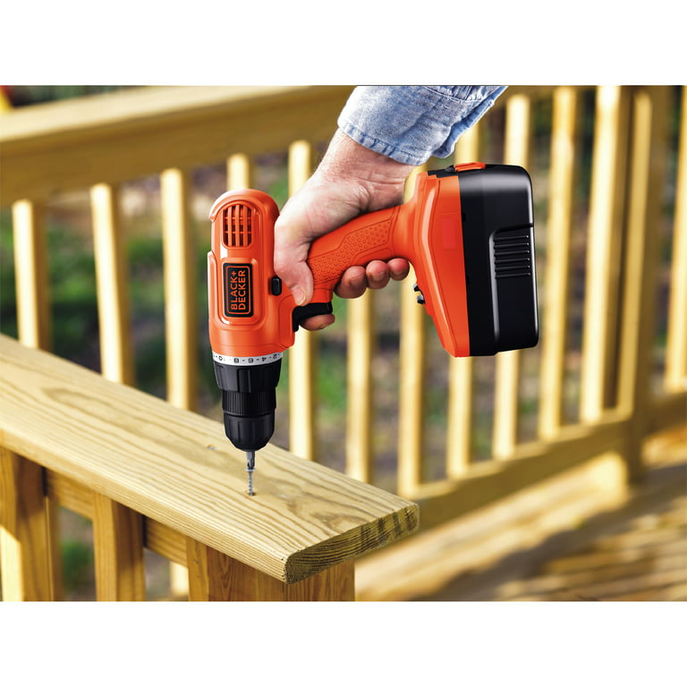 BLACK+DECKER 18V Cordless NiCad Drill/Driver with 64-Piece