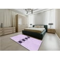 thumbnail image 4 of Ahgly Company Indoor Rectangle Patterned Orchid Purple Area Rugs, 3' x 5', 4 of 6
