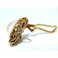 thumbnail image 4 of .30ct Natural Diamonds Mabe Pearl Earrings 14kt, 4 of 7