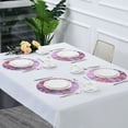 thumbnail image 5 of 15.4" Round Placemat Set of 4 Polyester Fabric Place Mats Non-Slip Dining Kitchen Table Mats for Kitchen Party Decor Beautiful Pink Hummingbird, 5 of 5