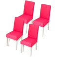 thumbnail image 1 of CANDeal 4PCS Dining Room Chair Covers Slipcovers Set, Spandex Fabric Fit Stretch Removable Washable Short Kitchen Chair Covers Protector for Dining Room, Hotel, 1 of 4