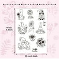 thumbnail image 2 of Gnomes Clear Rubber Stamps Sunflower Sentiments Words Flower Kettle Transparent Postmark Silicone Seals Stamp DIY Scrapbooking Paper Craft Cards Making Photo Album Decorative, 2 of 9
