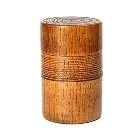 

Xigeapg Wooden Tea Pot Handmade Kung Fu Tea Set Portable Travel Tea Storage Candy Nut Coffee Bean Powder Boxed Sealed Can 1 Pcs