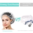 thumbnail image 3 of Gorro de ducha de uso versátil, plástico duradero, antideslizante, diseño flexible, plástico transparente ajustable, uso doméstico y hotelero, multiusos para viajes de mujeres, 3 of 6
